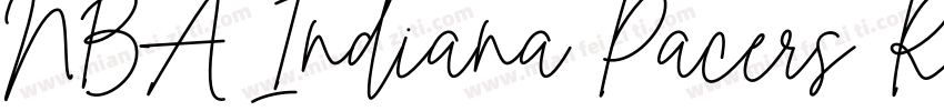 NBA Indiana Pacers Regular Version字体转换